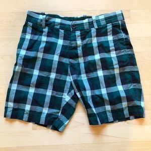 Men's H&M Blue Plaid Shorts